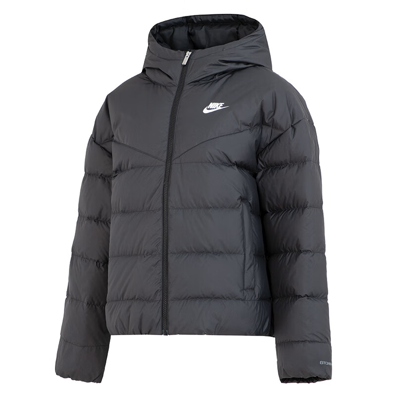NIKE耐克女裝新款運(yùn)動(dòng)休閑連帽外套保暖短款羽絨服 DQ5904-010