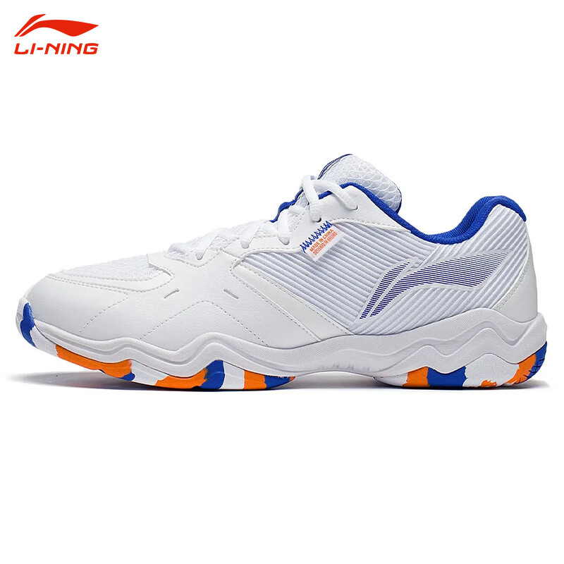 李寧（LI-NING）突襲四代羽毛球鞋男士專業(yè)比賽運動鞋訓(xùn)練緩震透氣 AYTS016-1