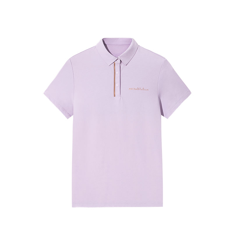 安踏快干polo丨公主線正肩短袖女款夏季翻領(lǐng)透氣網(wǎng)球T恤休閑上衣